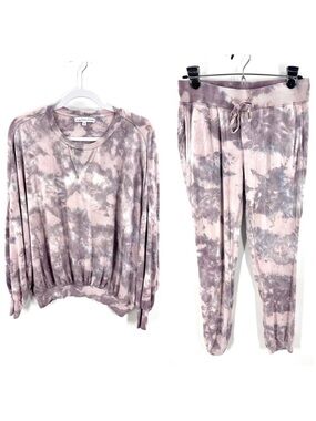 Young Fabulous & Broke Set Womens Small Tie Dye Sweatshirt Weekend Jogger Lounge